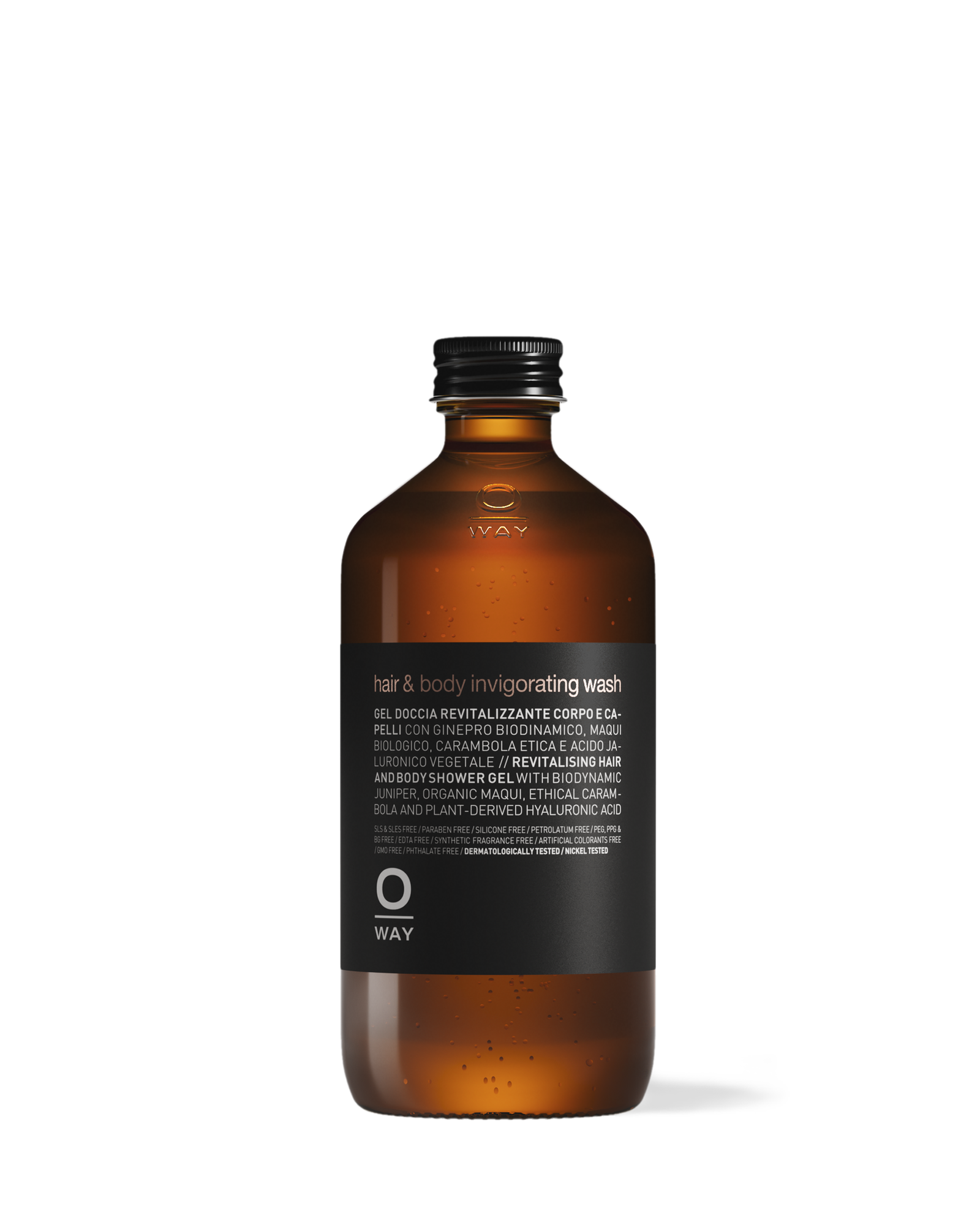 OWAY Hair & Body Invigorating Wash — revitalizačný sprchový gél na vlasy a telo